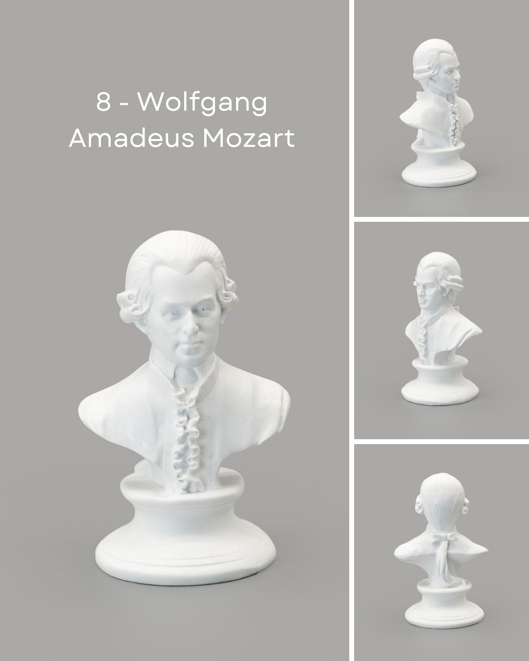 Classical Music Composers Miniature Statue Busts | Mini Figurines