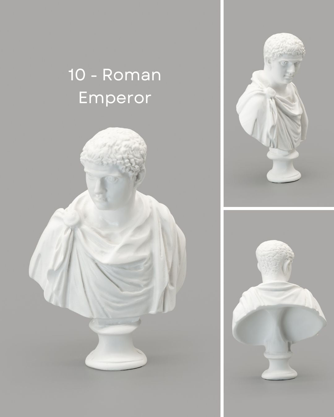 Historical Figures and Heroes Miniature Statue Busts | Desk and Shelf Decor