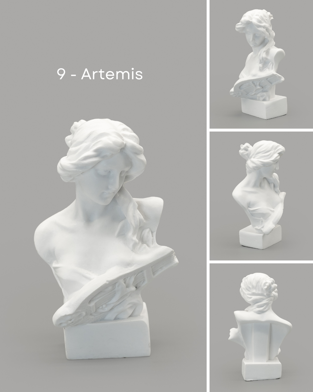 Greek &amp; Roman Mythology Miniature Statue Busts | Mini Figurines