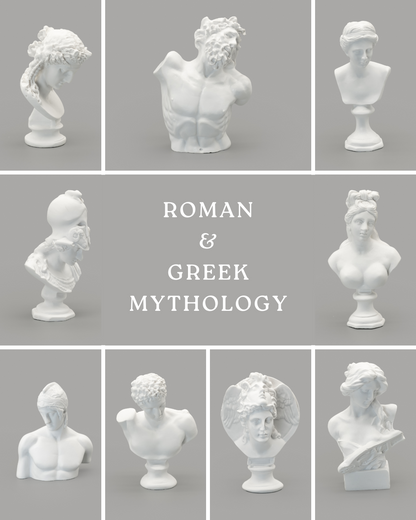 Greek &amp; Roman Mythology Miniature Statue Busts | Mini Figurines