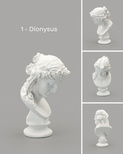 Greek &amp; Roman Mythology Miniature Statue Busts | Mini Figurines