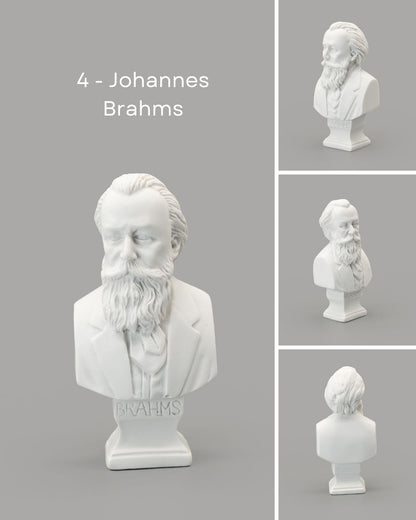 Classical Music Composers Miniature Statue Busts | Mini Figurines