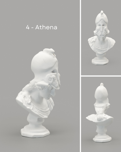 Greek &amp; Roman Mythology Miniature Statue Busts | Mini Figurines