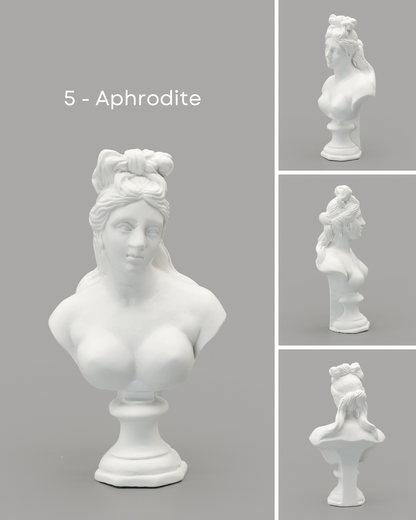 Greek &amp; Roman Mythology Miniature Statue Busts | Mini Figurines