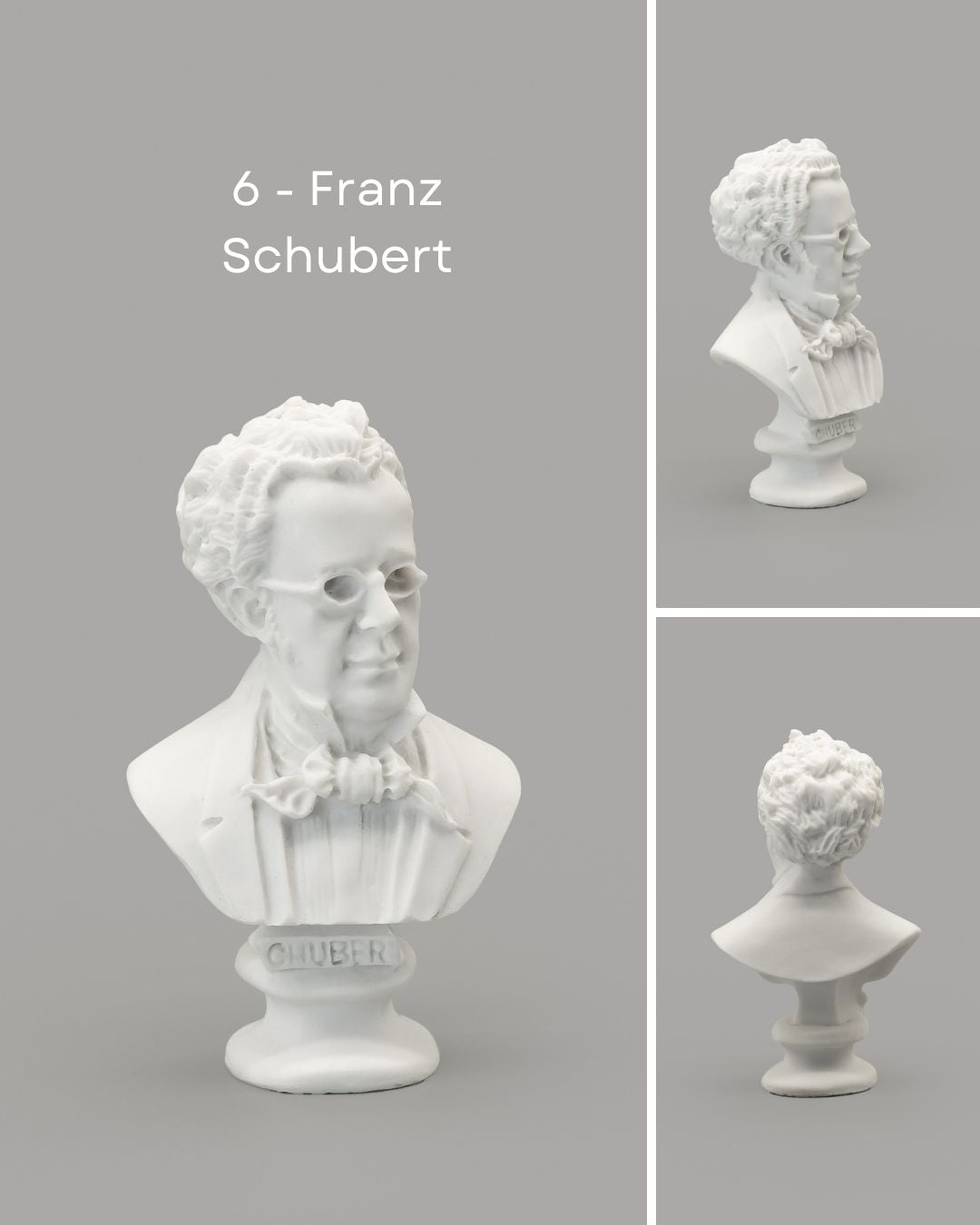 Classical Music Composers Miniature Statue Busts | Mini Figurines