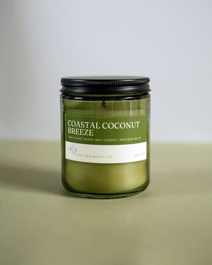 Coastal Coconut Breeze Scented Jar Candle 200g &amp; 100g