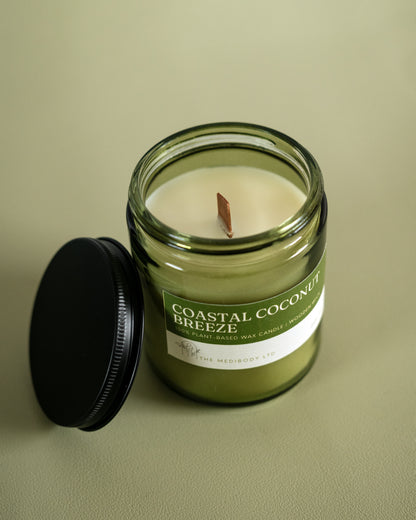 Coastal Coconut Breeze Scented Jar Candle 200g &amp; 100g