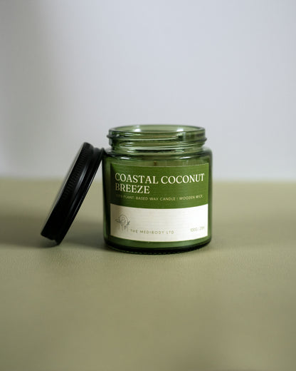 Coastal Coconut Breeze Scented Jar Candle 200g &amp; 100g