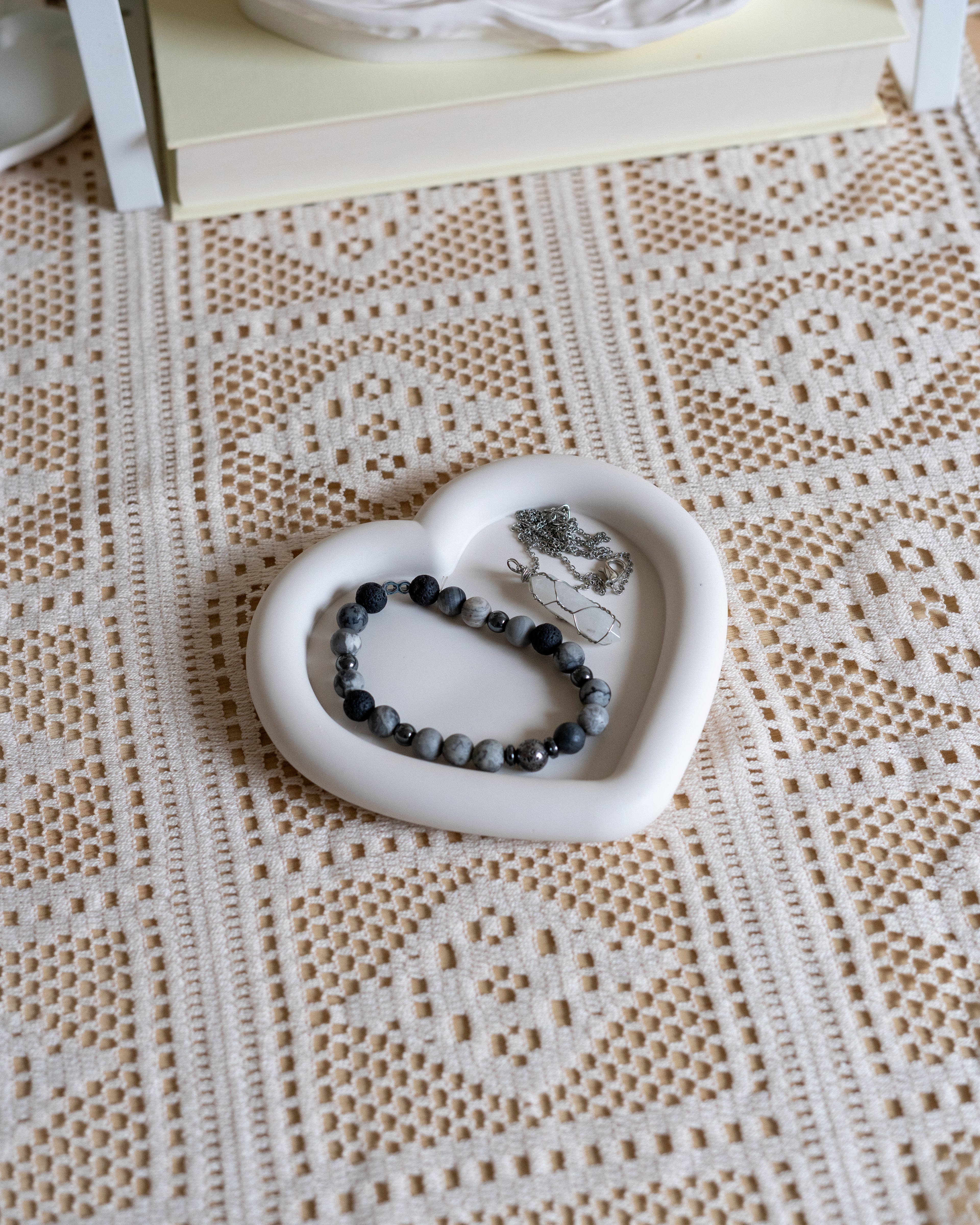 Cloud Heart Flower Shaped Trays | Candle &amp; Jewellery Holder