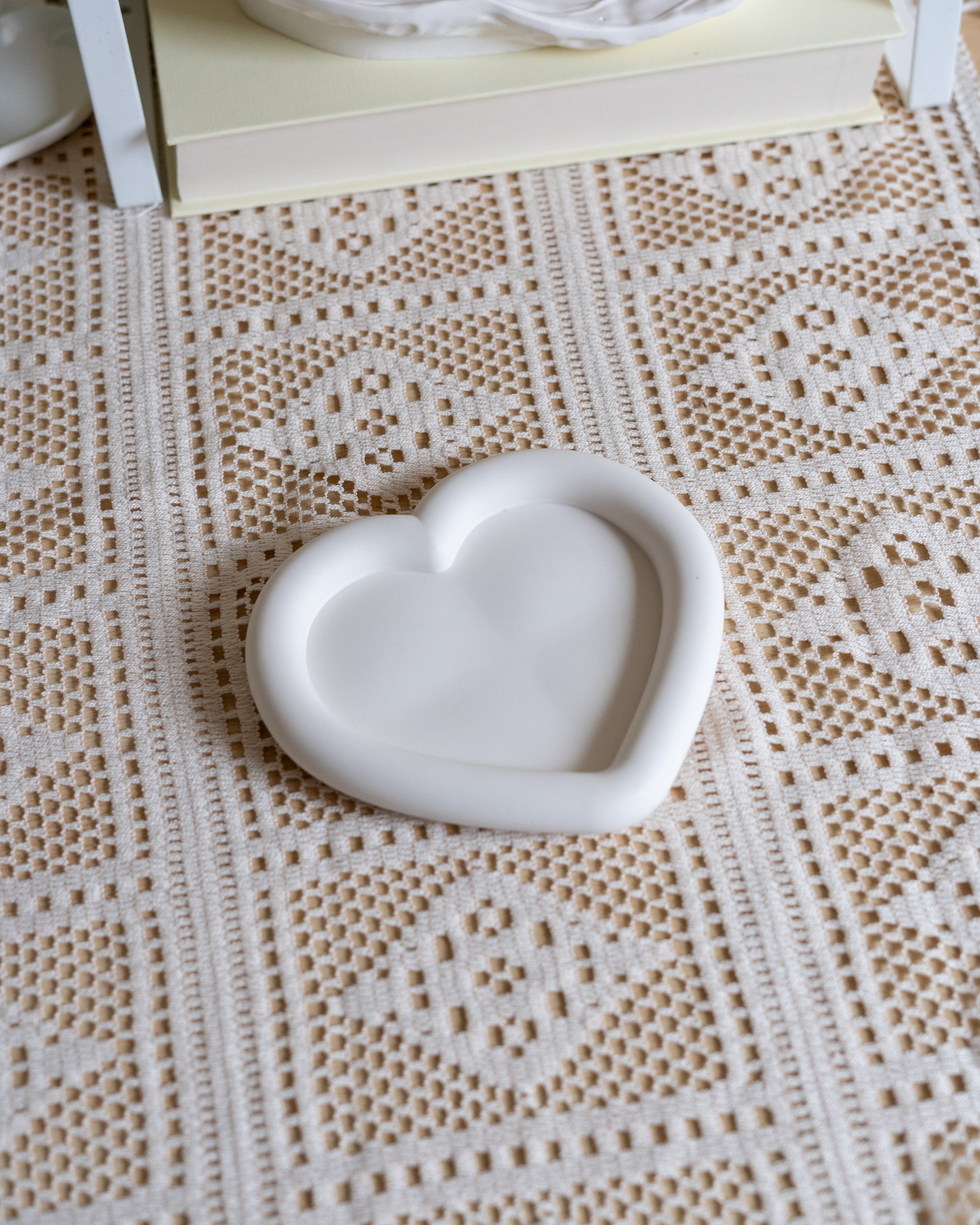 Cloud Heart Flower Shaped Trays | Candle &amp; Jewellery Holder