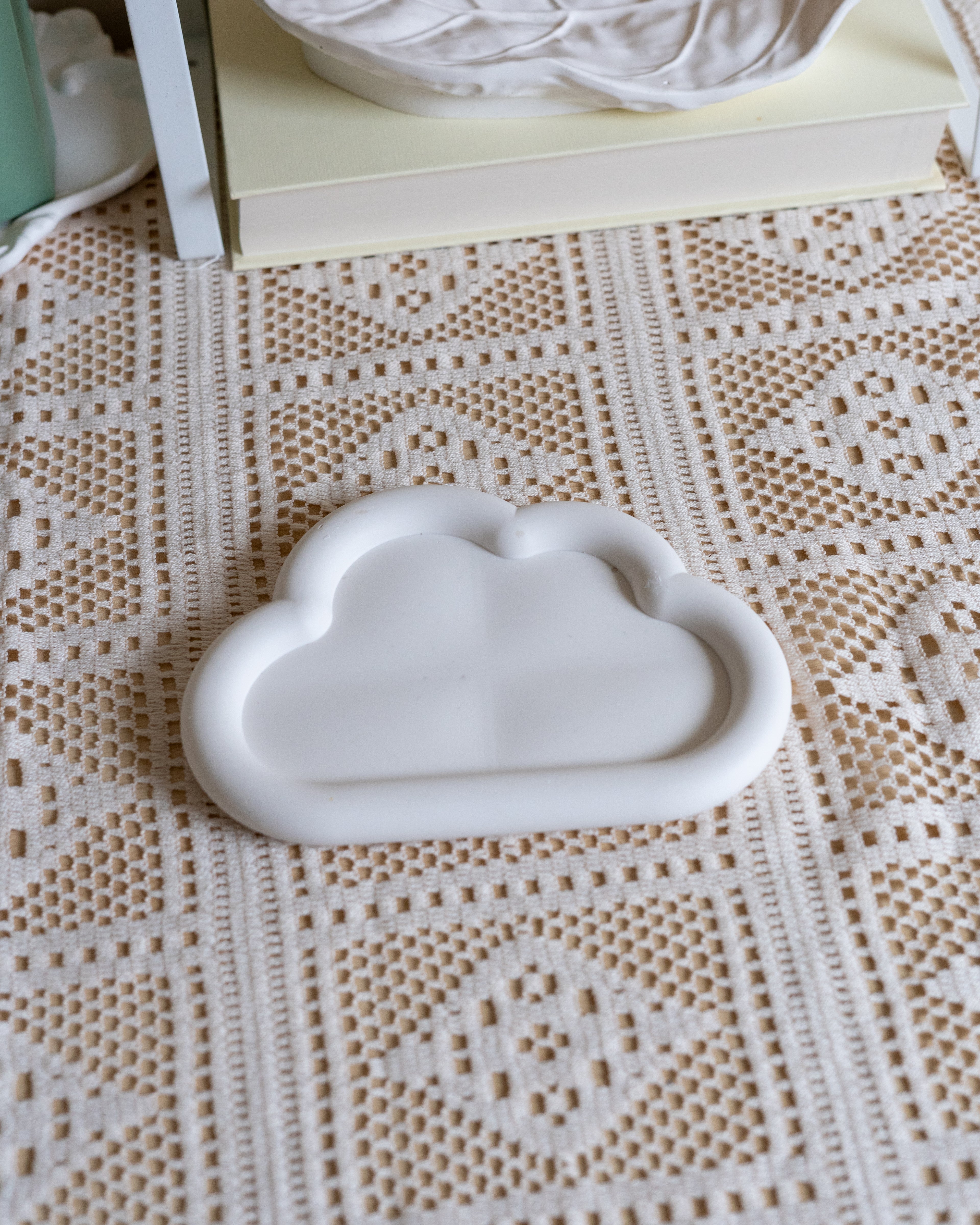 Cloud Heart Flower Shaped Trays | Candle &amp; Jewellery Holder